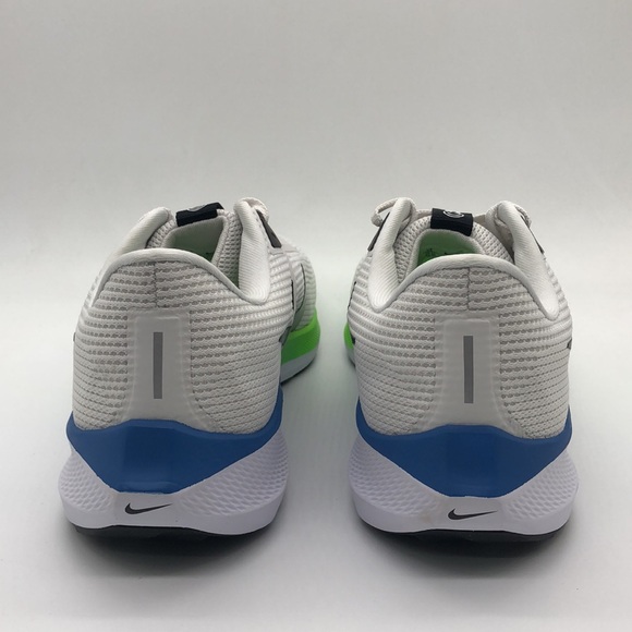 New Nike Men’s Air Zoom Pegasus 40 Wide White/Green/Black/Blue DV7480-100 NWOB - Picture 5 of 5